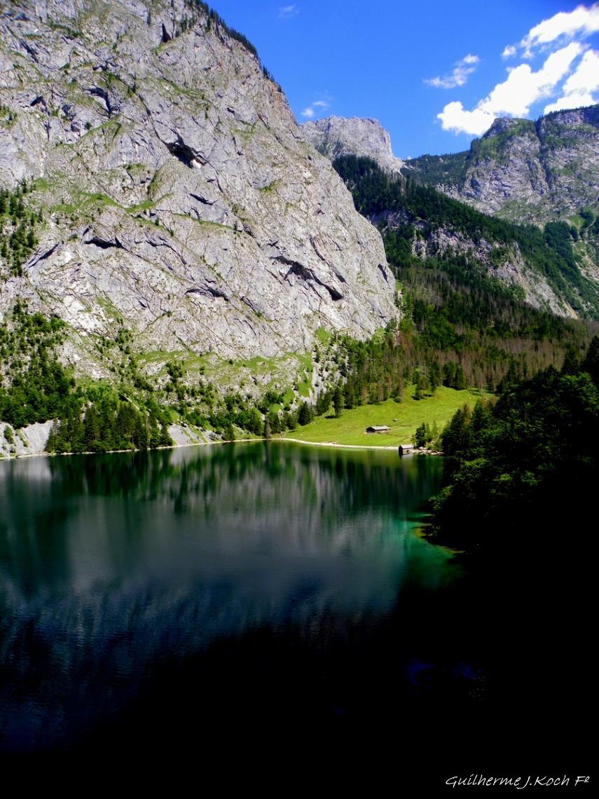 tags: lago,montanhas,verde,agua,natureza,floresta

K&ouml;nigssee, Sch&ouml;nau, Alemanha