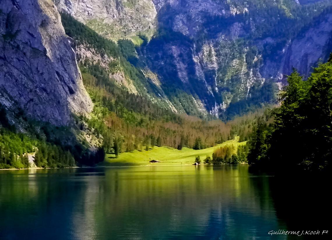 tags: lago,montanhas,paisagem,verde,agua,natureza,floresta

K&ouml;nigssee, Sch&ouml;nau, Alemanha